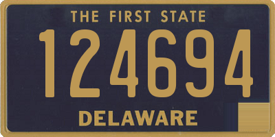 DE license plate 124694