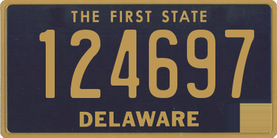 DE license plate 124697