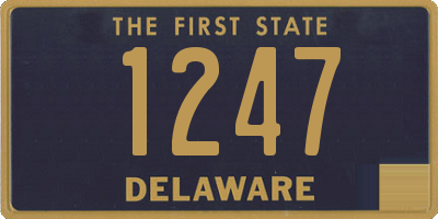 DE license plate 1247