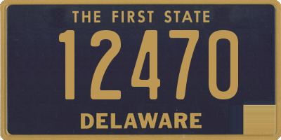 DE license plate 12470