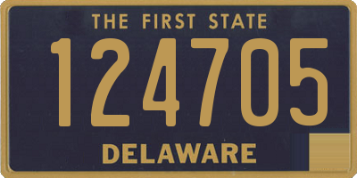 DE license plate 124705