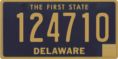 DE license plate 124710