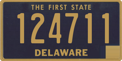 DE license plate 124711