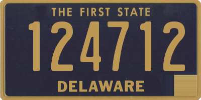 DE license plate 124712