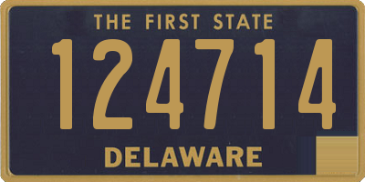 DE license plate 124714