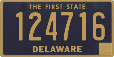 DE license plate 124716