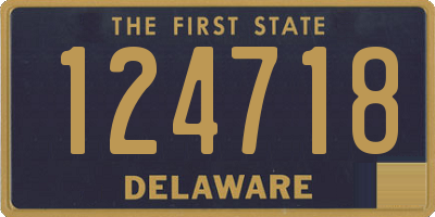 DE license plate 124718