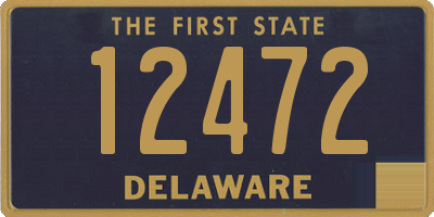 DE license plate 12472