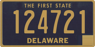 DE license plate 124721