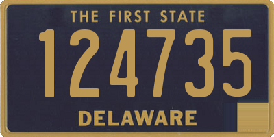 DE license plate 124735