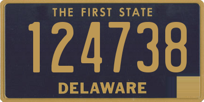 DE license plate 124738