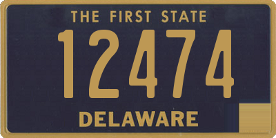 DE license plate 12474