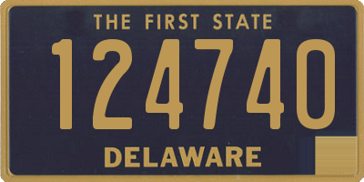 DE license plate 124740