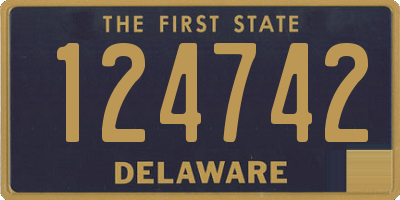 DE license plate 124742