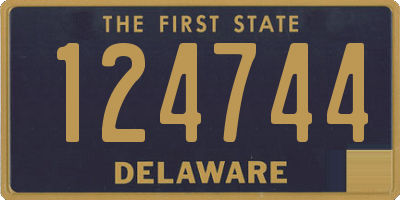 DE license plate 124744