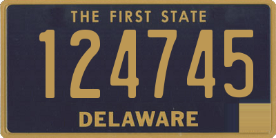 DE license plate 124745