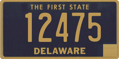 DE license plate 12475