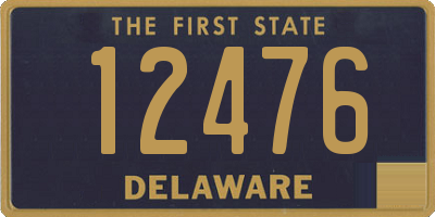 DE license plate 12476