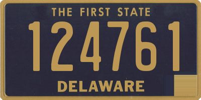 DE license plate 124761