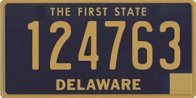 DE license plate 124763