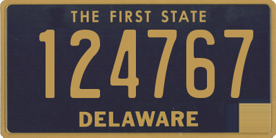 DE license plate 124767