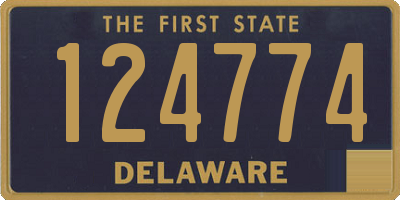 DE license plate 124774