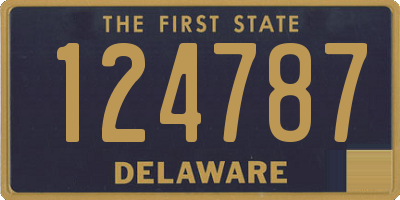 DE license plate 124787