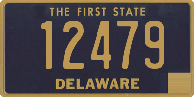 DE license plate 12479