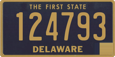 DE license plate 124793