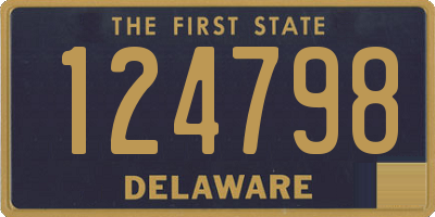 DE license plate 124798