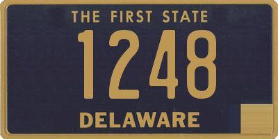 DE license plate 1248