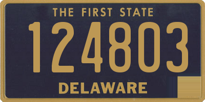 DE license plate 124803