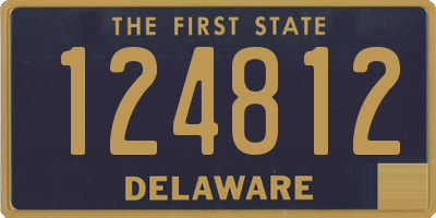 DE license plate 124812