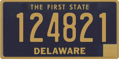 DE license plate 124821