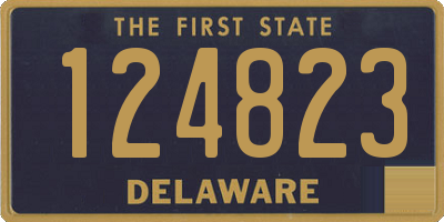 DE license plate 124823