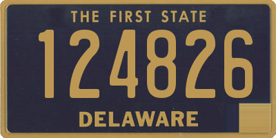 DE license plate 124826