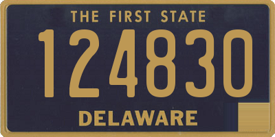 DE license plate 124830