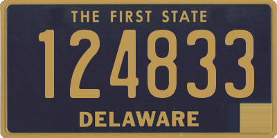 DE license plate 124833