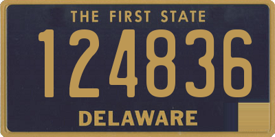 DE license plate 124836