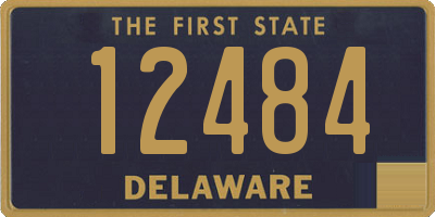 DE license plate 12484