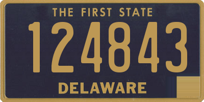 DE license plate 124843