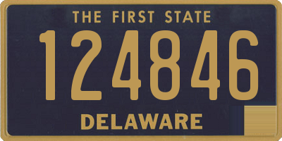 DE license plate 124846