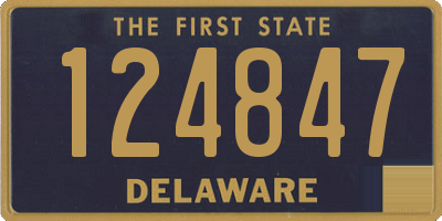 DE license plate 124847