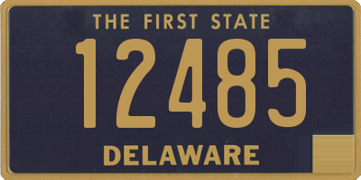 DE license plate 12485