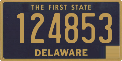 DE license plate 124853