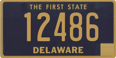 DE license plate 12486