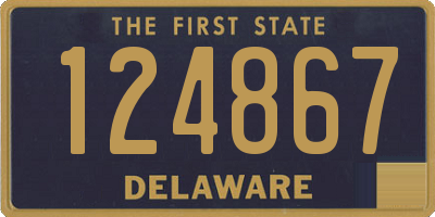 DE license plate 124867