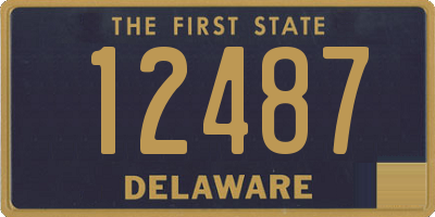 DE license plate 12487