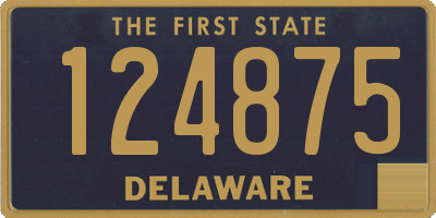 DE license plate 124875