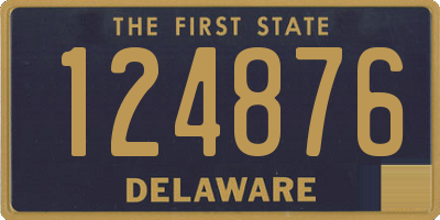 DE license plate 124876